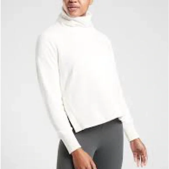 Athleta Cream Turtleneck Sweater - Picture 1 of 4